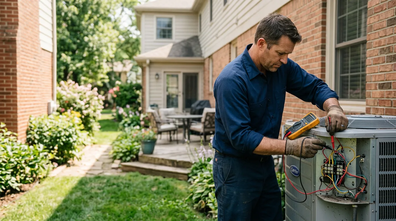 HVAC technician working near Lumberport, WV